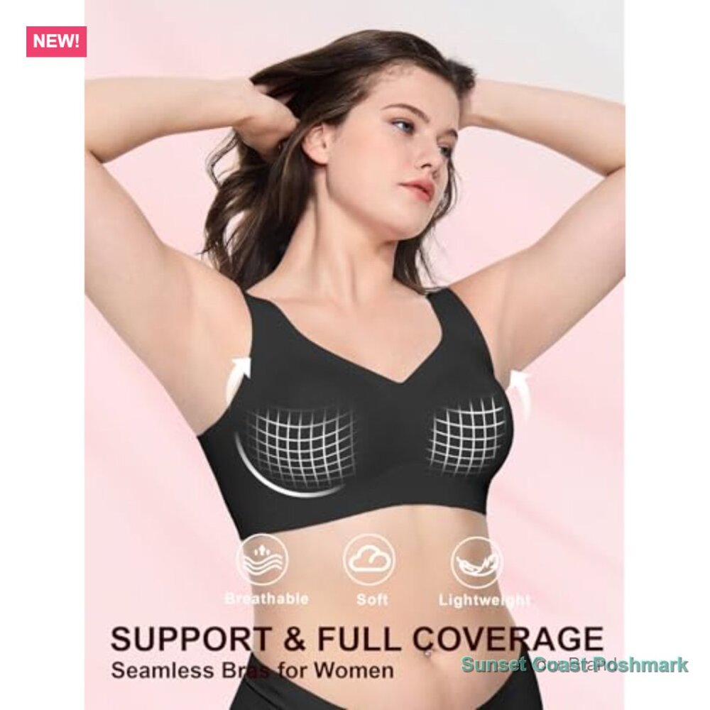 Seamless Wireless Push Up Full Coverage T-Shirt B… - image 4